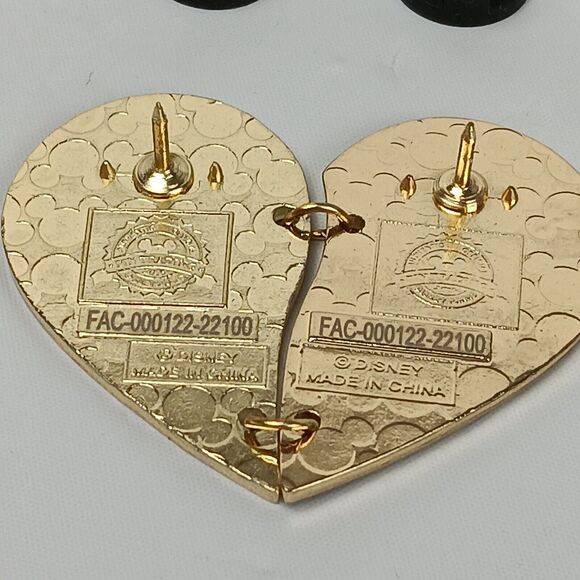 Disney Parks Trading Pin Yellow Dress Belle Beauty & the Beast Two Heart Pieces - Picture 5 of 5